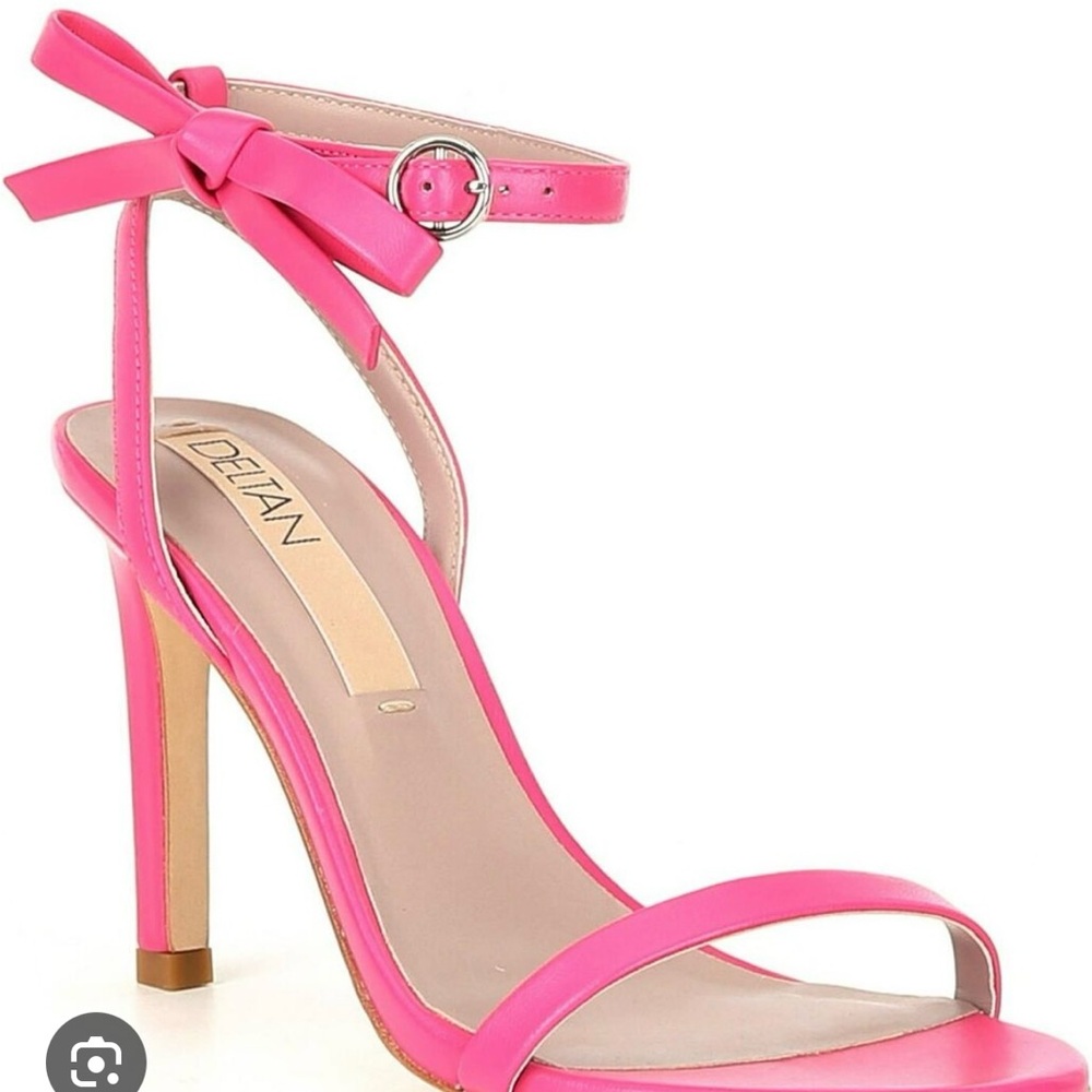 Deltan Pink Strappy High Heel Sandals